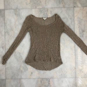 Helmut Lang crochet long sleeve